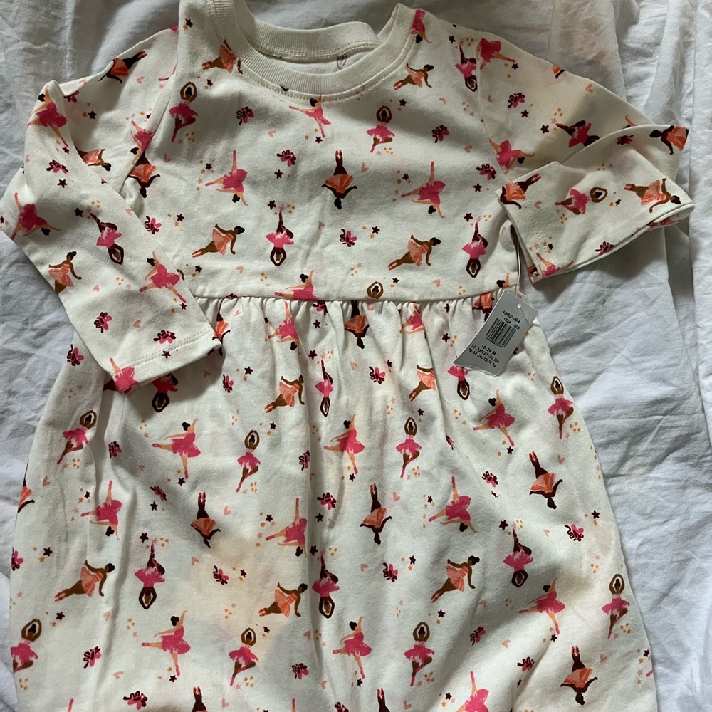 3/$20 Adorable Ballerina Print Dress